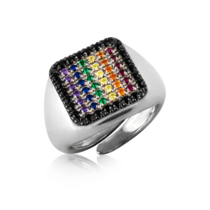 Anello arcobaleno A398ne "Planet Pride"