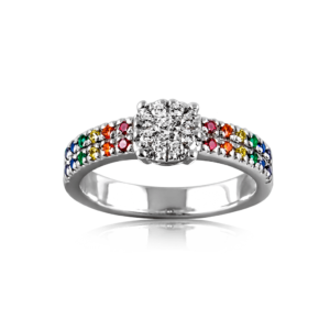 Anello arcobaleno A458 "Planet Pride"