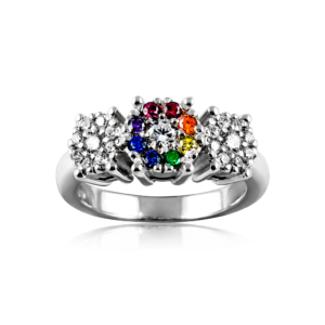 Anello Trilogy pavè A263 "Planet Pride"