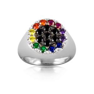 Anello arcobaleno A334ne "Planet Pride"
