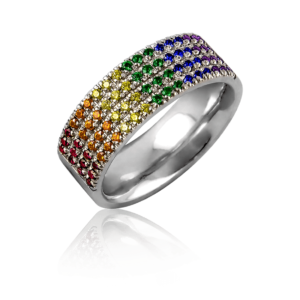Anello fede comoda A394 "Planet Pride"