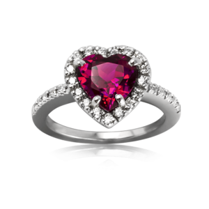 Anello cuore rosso A236ro "Classic"