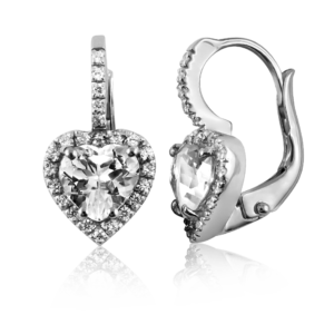 Orecchini cuore a monachella B236p "Classic"