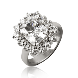 Anello grande bianco A370 "Princess"