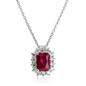 Ciondolo piccolo rosso C381ro "Princess"