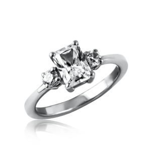 Anello pietra rettangolare A372 "Luce"