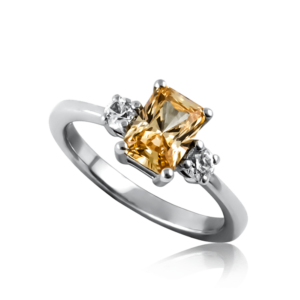 Anello pietra Champagne A372ch "Luce"