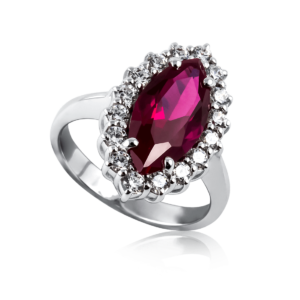 Anello navette rosso A503ro "Princess"