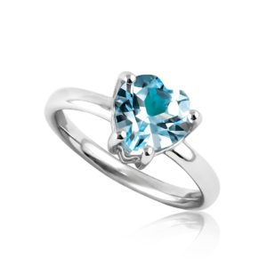 Anello a cuore A308az "Ghiaccio"