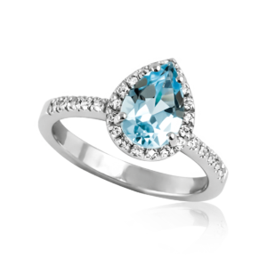 Anello a goccia A375az "Ghiaccio"