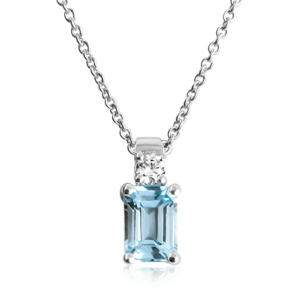 Ciondolo rettangolare C372az "Ghiaccio"