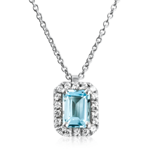 Ciondolo ottagonale C376az "Ghiaccio"