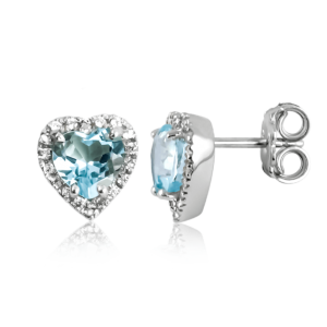 Orecchini a cuore piccoli B383Faz "Ghiaccio"