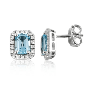 Orecchini ottagonali B376Faz "Ghiaccio"