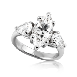 Anello pietra a navette A508 "Royale"