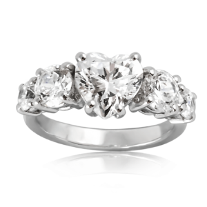 Anello scalare con cuore A360 "Luce"