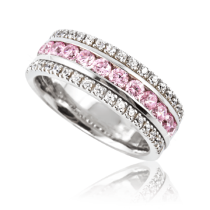 Anello fede comoda rosa A454Gr "Lovely Pastel"